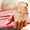 Bracelet Jonc with engraved knot initial 11